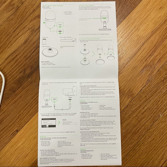 *SOLD* - Razer Seiren Mini Microphone - Mercury - Picture 7 of 8